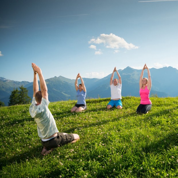 Yoga mit dem Berggesund-Programm in Großarl © Tourismusverband Großarltal